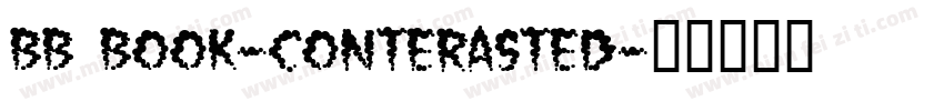 bb book-conterasted字体转换